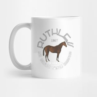 Ruthless 1867 1st Belmont Stakes Champion horse racing design Mug